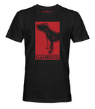 GAMEDOG™ Chinaman Portrait t-shirt in black with red block