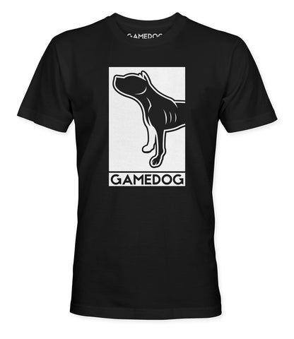 GAMEDOG™ Chinaman Portrait t-shirt in black with white block