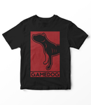 KIDS GAMEDOG™ Pitbull Portrait T-Shirt - Black / Red